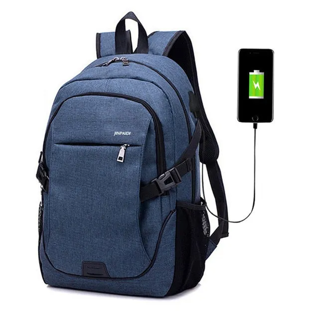 LOOZYKIT Men Backpack Laptop Bag Brand 15.6 Inch Notebook Mochila Male Waterproof Back Pack Backbag School Backpack