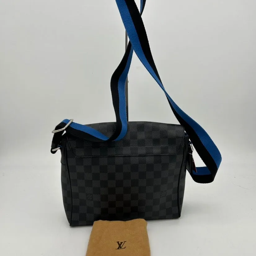 Louis Vuitton Black Damier Graphite Canvas Shoulder Bag Medium