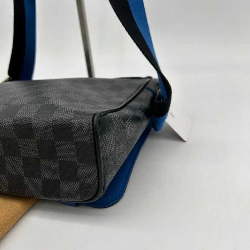Louis Vuitton Black Damier Graphite Canvas Shoulder Bag Medium