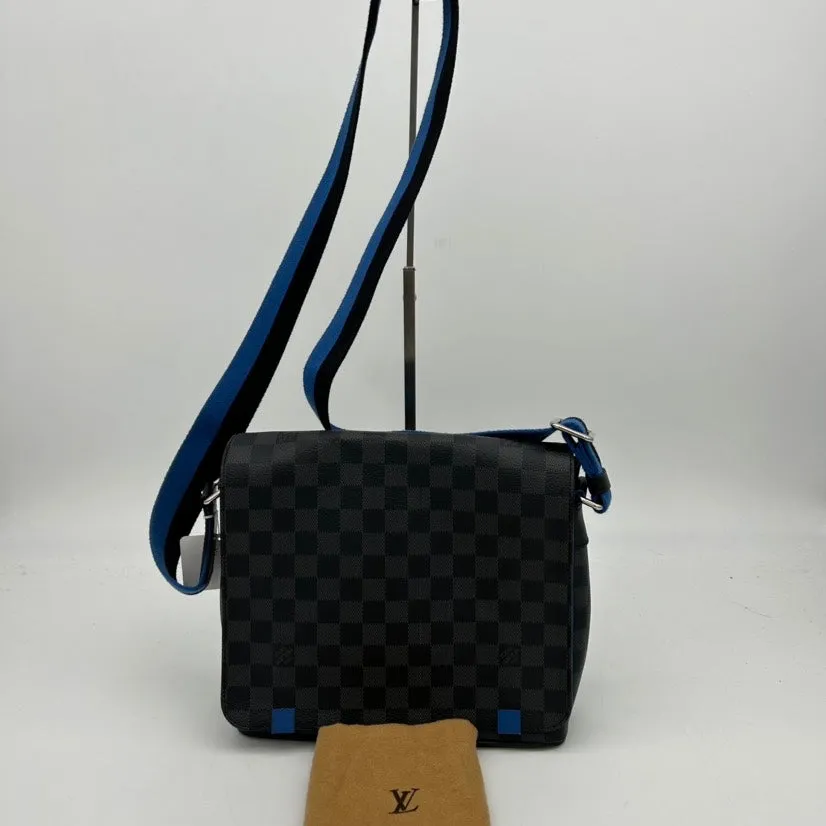 Louis Vuitton Black Damier Graphite Canvas Shoulder Bag Medium