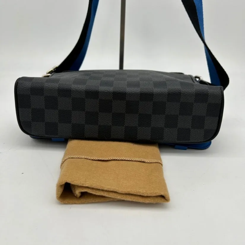 Louis Vuitton Black Damier Graphite Canvas Shoulder Bag Medium