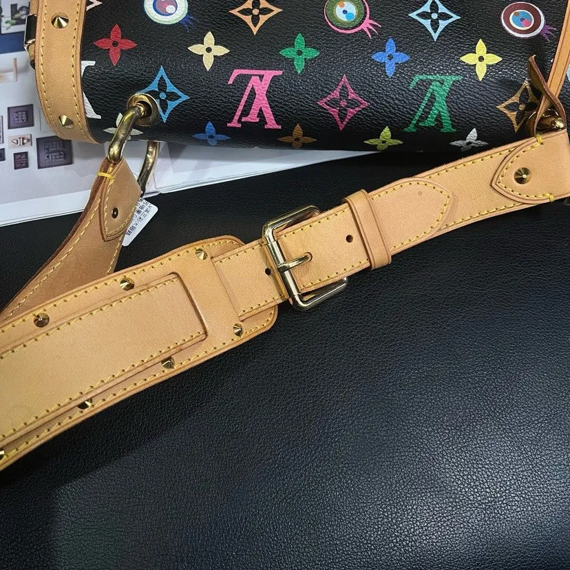 Louis Vuitton Black Multicolor Big Eye Surya Shoulder Bag