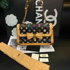 Louis Vuitton Black Multicolor Big Eye Surya Shoulder Bag