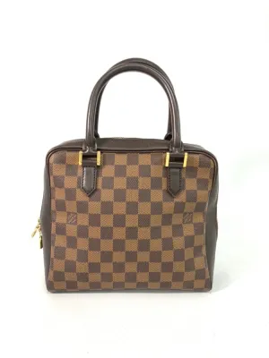 Louis Vuitton Brera Hand Bag Damier Ebene Brown Shoulder Bag