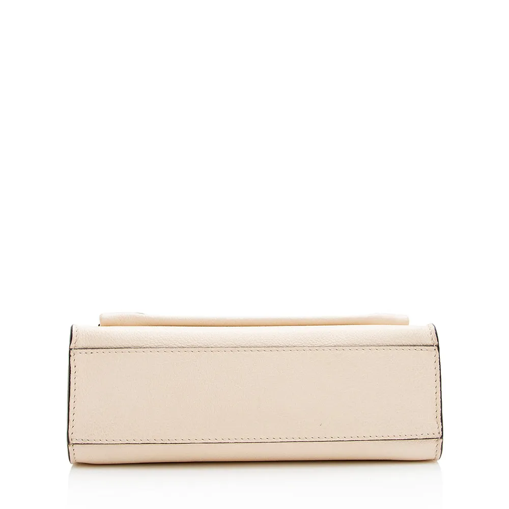 Louis Vuitton Calfskin MyLockMe Fleurs BB Shoulder Bag (SHF-18970)