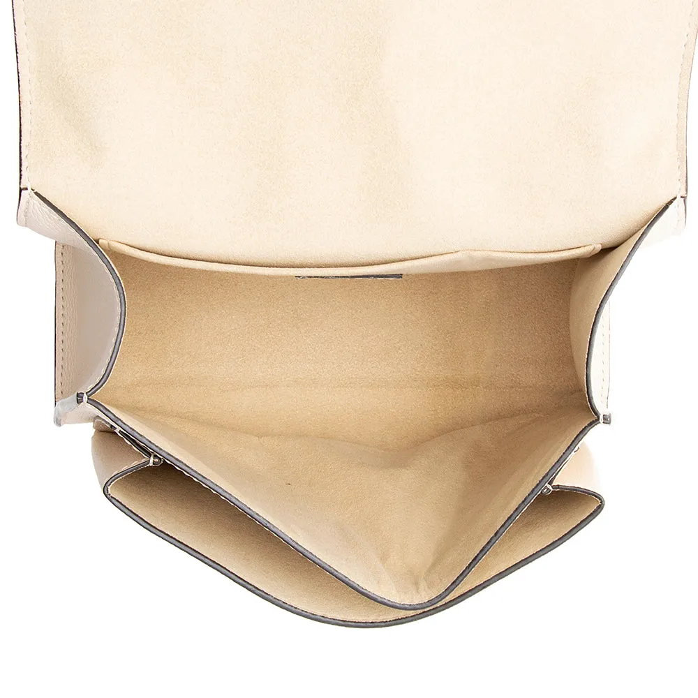 Louis Vuitton Calfskin MyLockMe Fleurs BB Shoulder Bag (SHF-18970)
