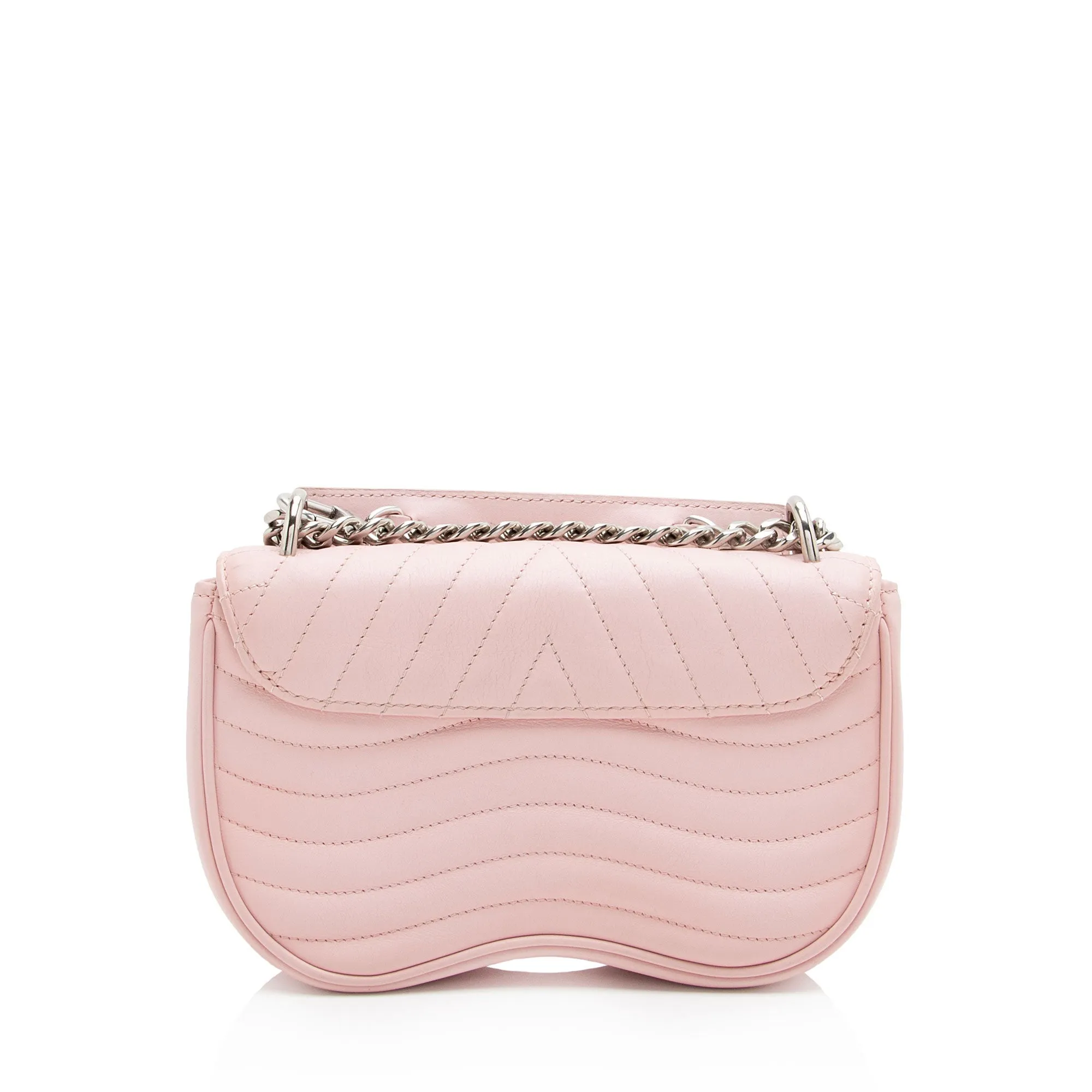 Louis Vuitton Calfskin New Wave Chain PM Shoulder Bag (SHF-MbVEzv)