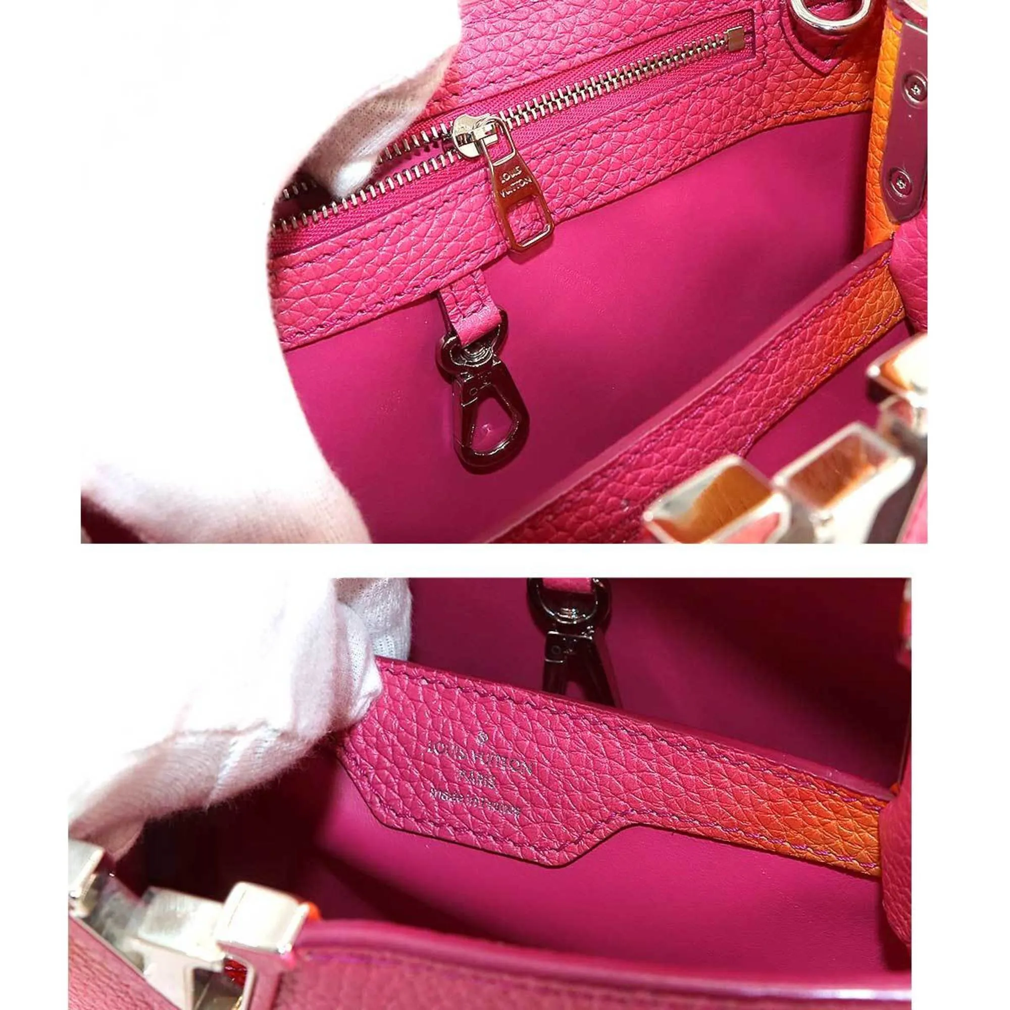 Louis Vuitton Capucines  Leather Shoulder Bag ()