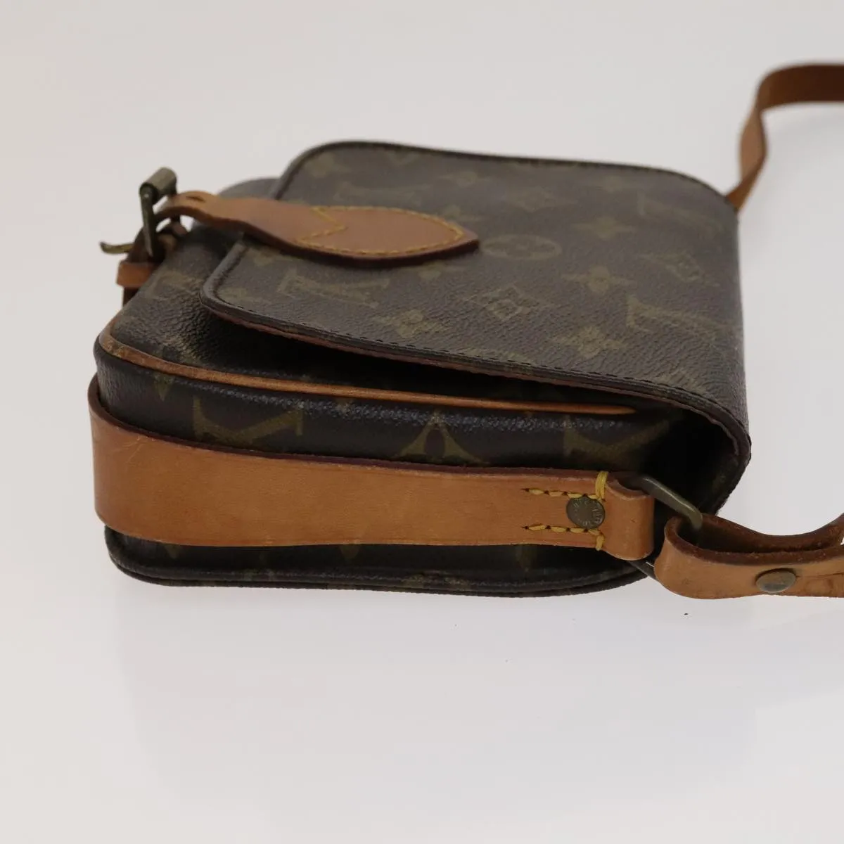 Louis Vuitton Cartouchire Brown Canvas Shoulder Bag