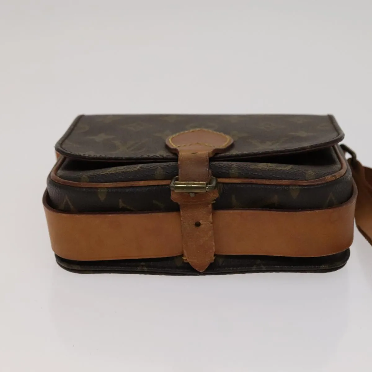 Louis Vuitton Cartouchire Brown Canvas Shoulder Bag