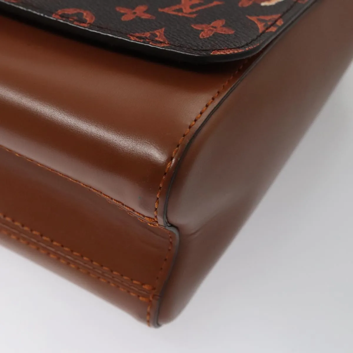 LOUIS VUITTON Catgram Sack Twist MM Shoulder Bag Marron M44408 LV 104424SA