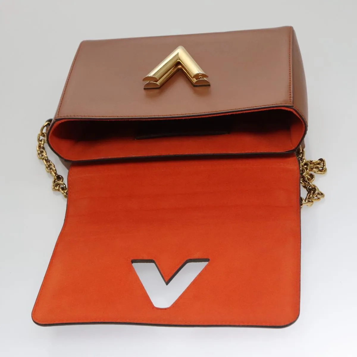 LOUIS VUITTON Catgram Sack Twist MM Shoulder Bag Marron M44408 LV 104424SA