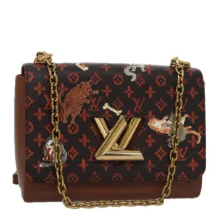 LOUIS VUITTON Catgram Sack Twist MM Shoulder Bag Marron M44408 LV 104424SA