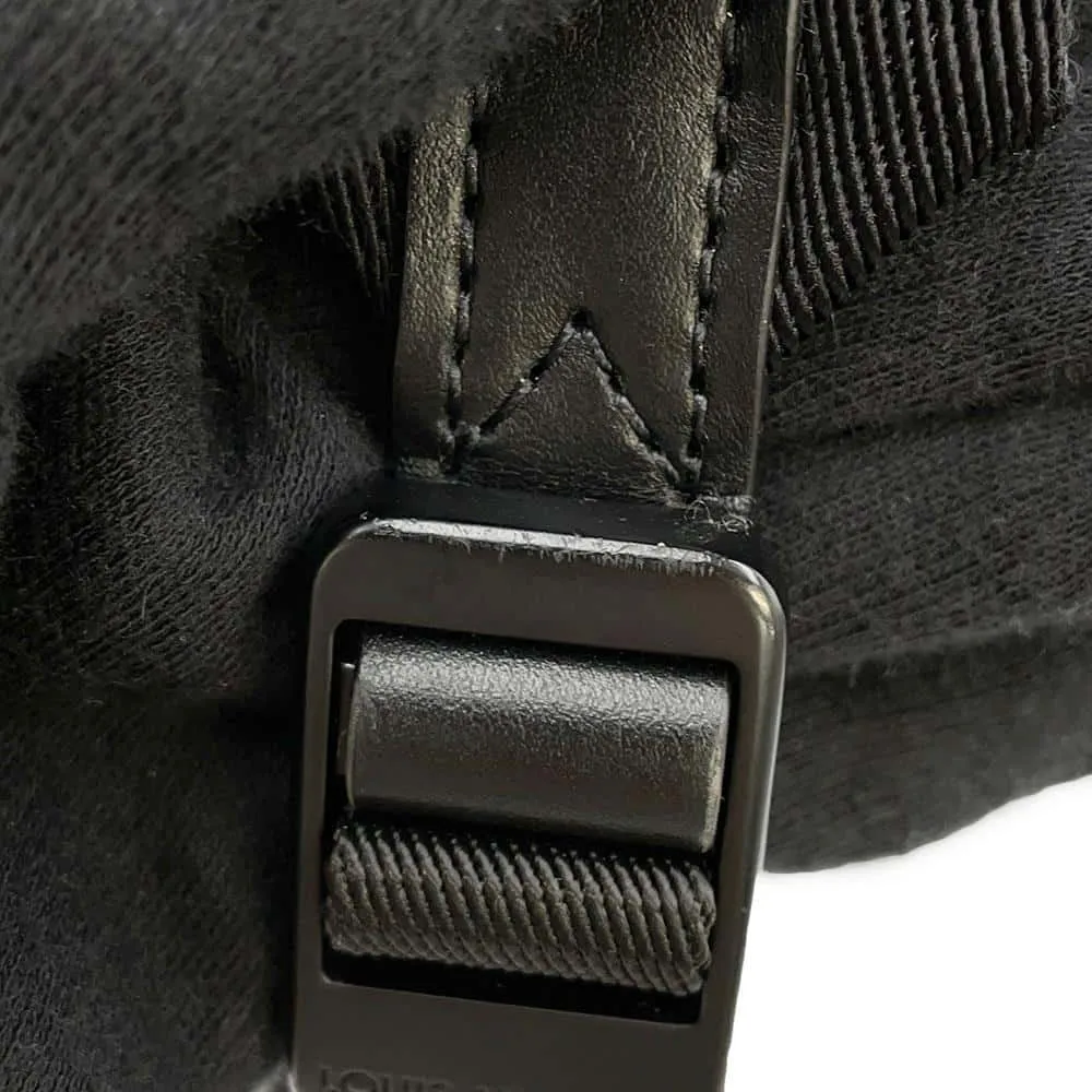 LOUIS VUITTON Christopher Slim Backpack Noir M58644 Taurillon Leather