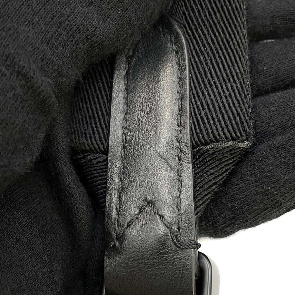 LOUIS VUITTON Christopher Slim Backpack Noir M58644 Taurillon Leather