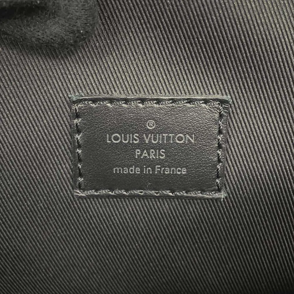 LOUIS VUITTON Christopher Slim Backpack Noir M58644 Taurillon Leather