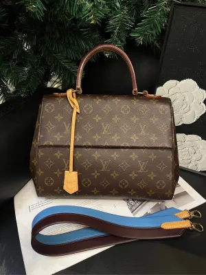 Louis Vuitton Cluny Medium Monogram Brown Shoulder Bag