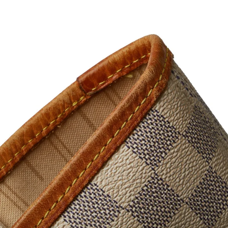 Louis Vuitton Damier Azur ark MM Tote Shoulder Bag N51107 White Ivory PVC Leather  Louis Vuitton