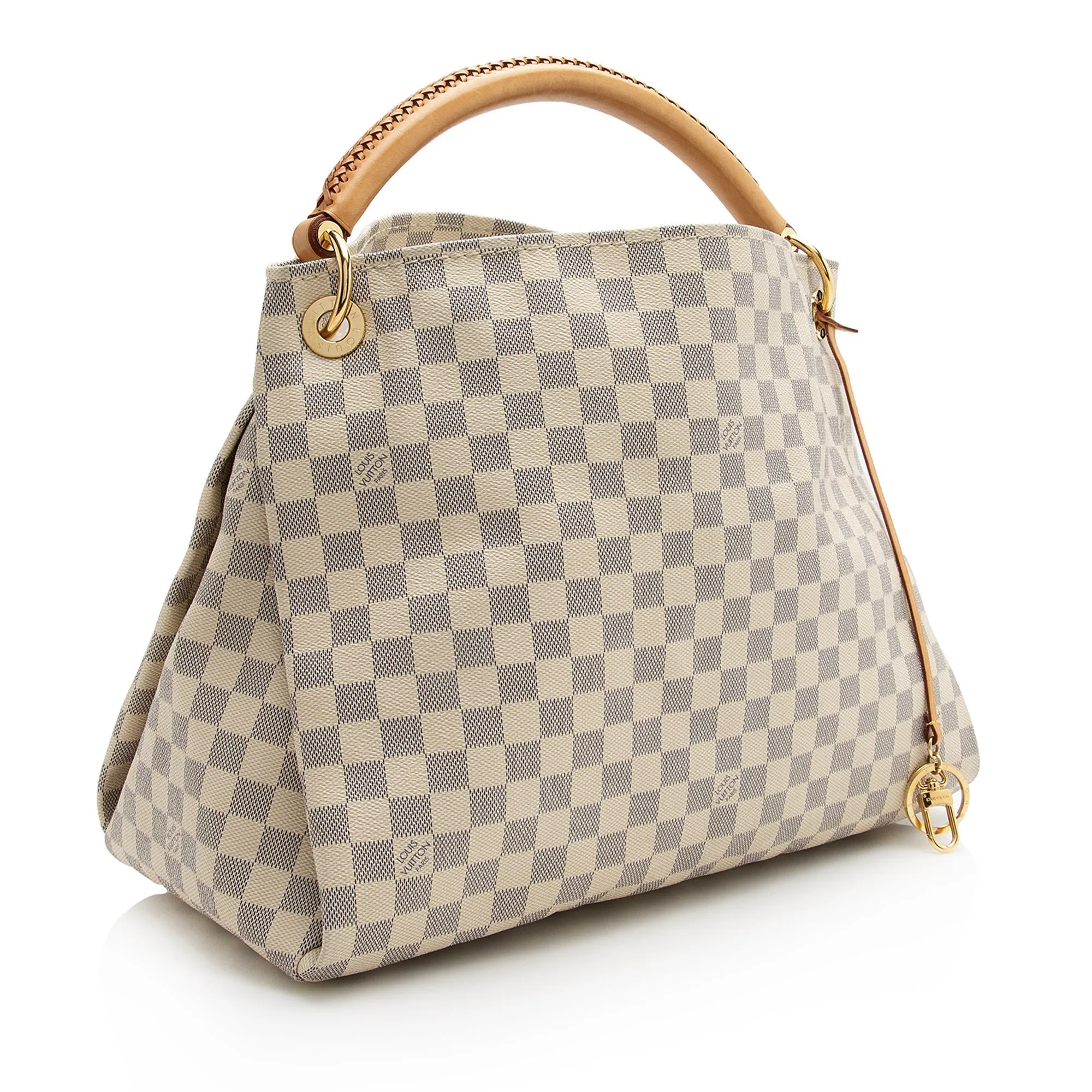 Louis Vuitton Damier Azur Artsy MM Shoulder Bag (SHF-22677)