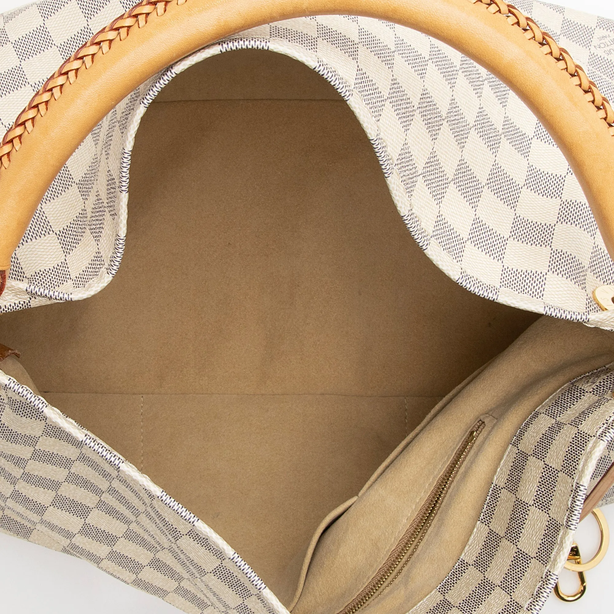Louis Vuitton Damier Azur Artsy MM Shoulder Bag (SHF-22677)