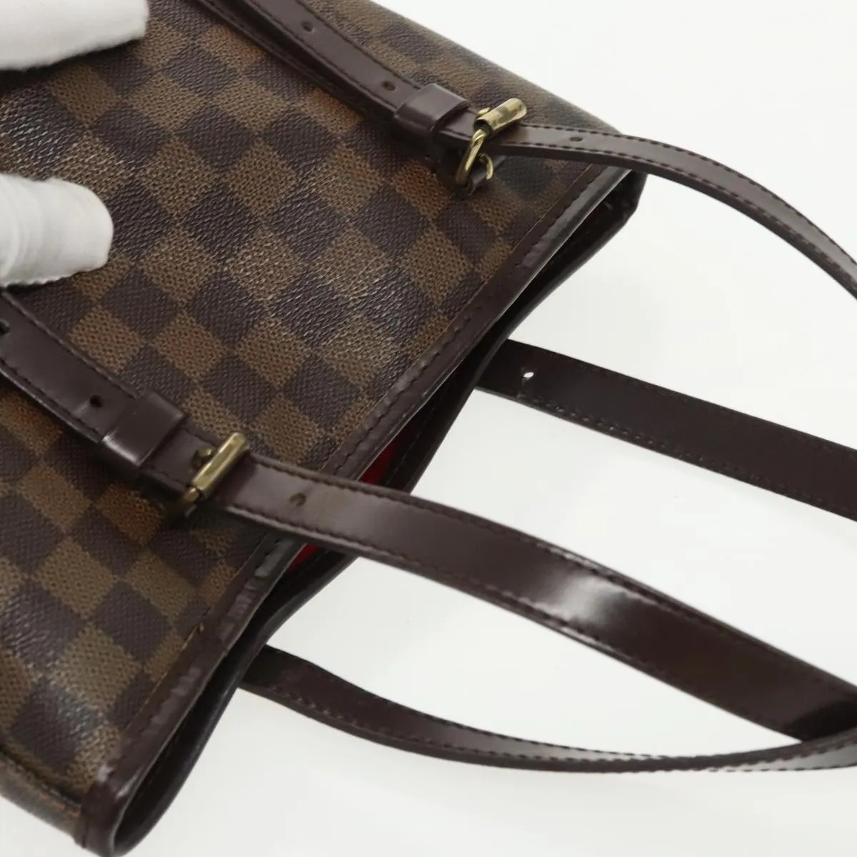 LOUIS VUITTON Damier Ebene Bucket GM Shoulder Bag N42236 LV hk1790