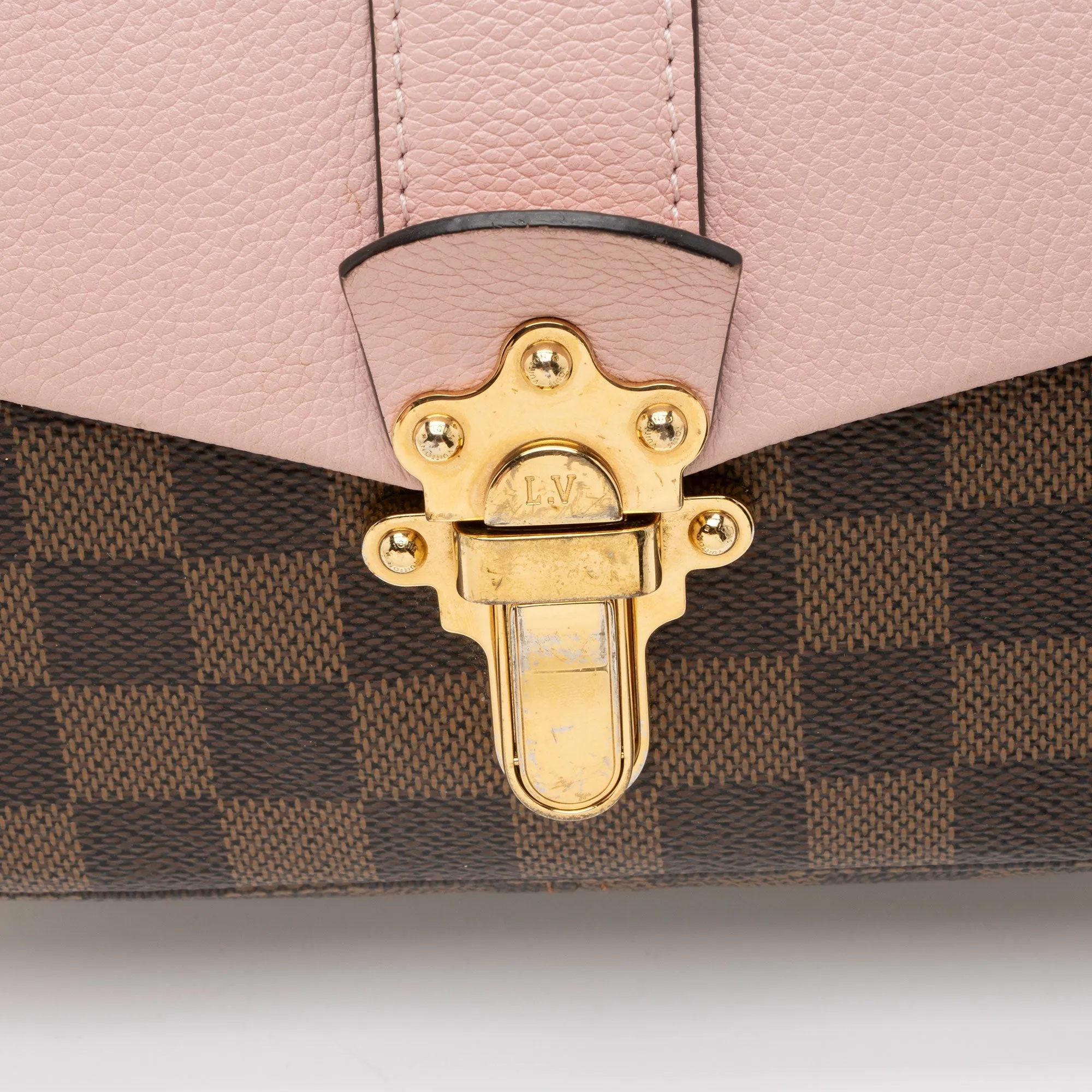 Louis Vuitton Damier Ebene Calfskin Clapton PM Shoulder Bag (SHF-XEo126)