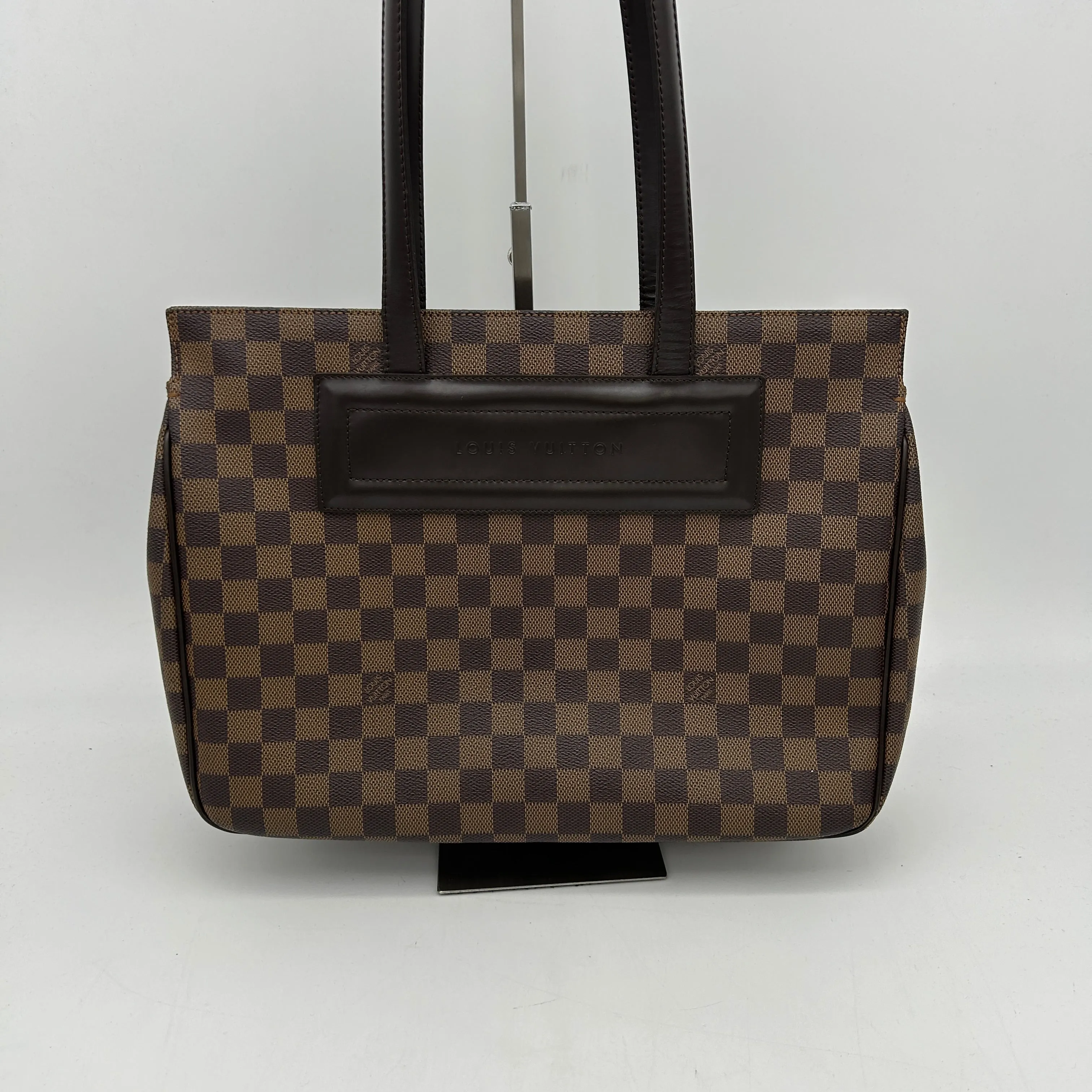 Louis Vuitton Damier Ebene Canvas Shoulder Bag Brown Medium