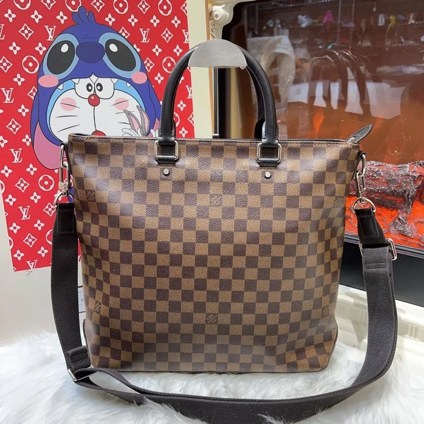Louis Vuitton Damier Ebene Canvas Shoulder Bag Large