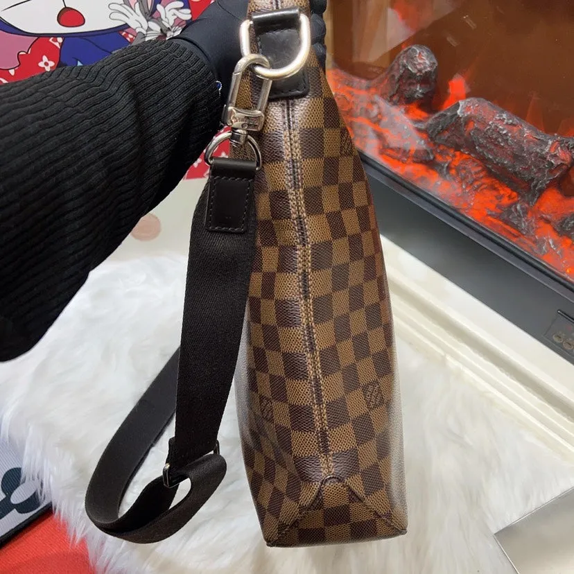 Louis Vuitton Damier Ebene Canvas Shoulder Bag Large