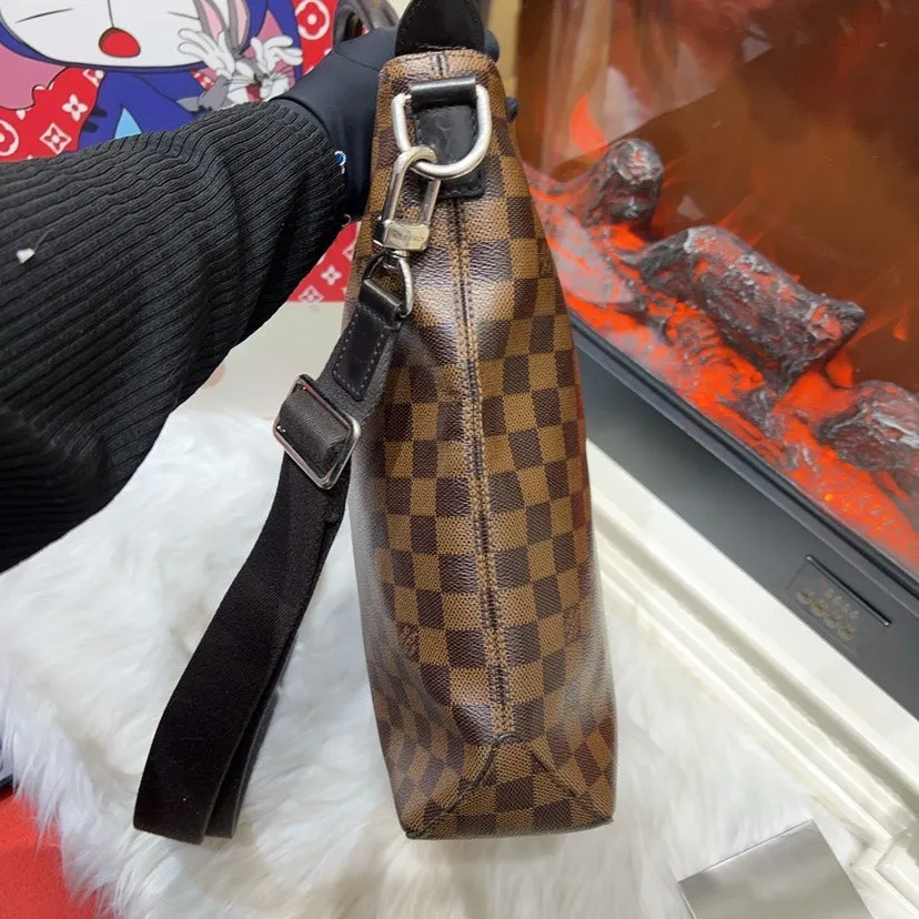 Louis Vuitton Damier Ebene Canvas Shoulder Bag Large