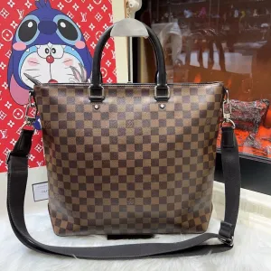 Louis Vuitton Damier Ebene Canvas Shoulder Bag Large