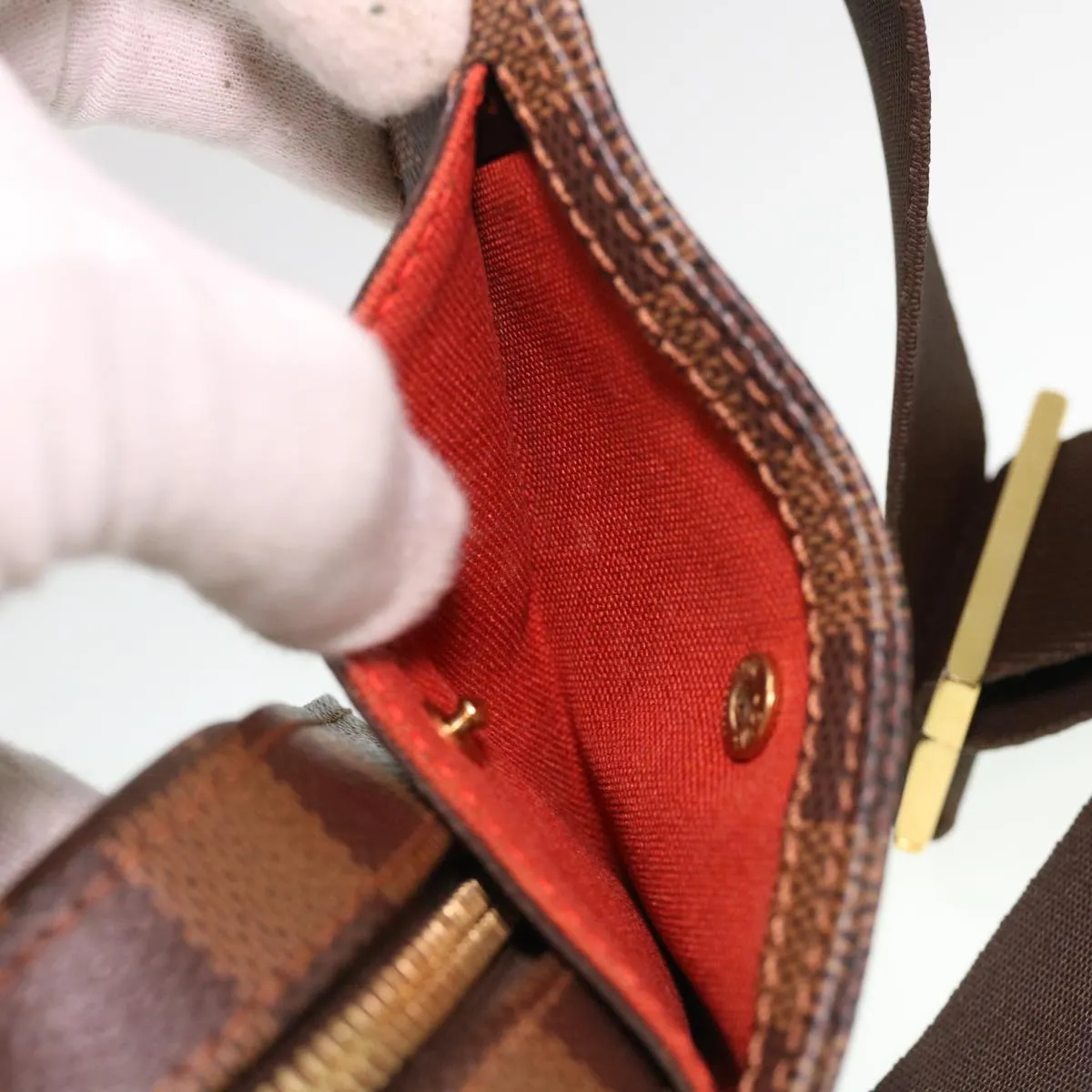 LOUIS VUITTON Damier Ebene Geronimos Shoulder Bag N51994 LV 36659