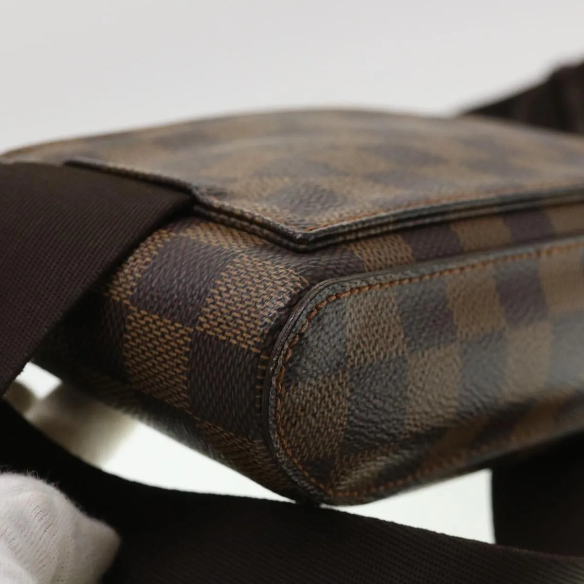 LOUIS VUITTON Damier Ebene Geronimos Shoulder Bag N51994 LV 39315