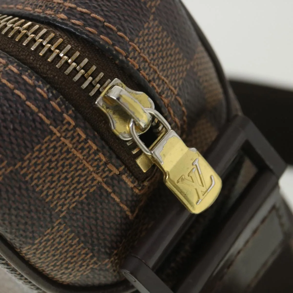 LOUIS VUITTON Damier Ebene Olaf PM Shoulder Bag N41442 LV bs4461