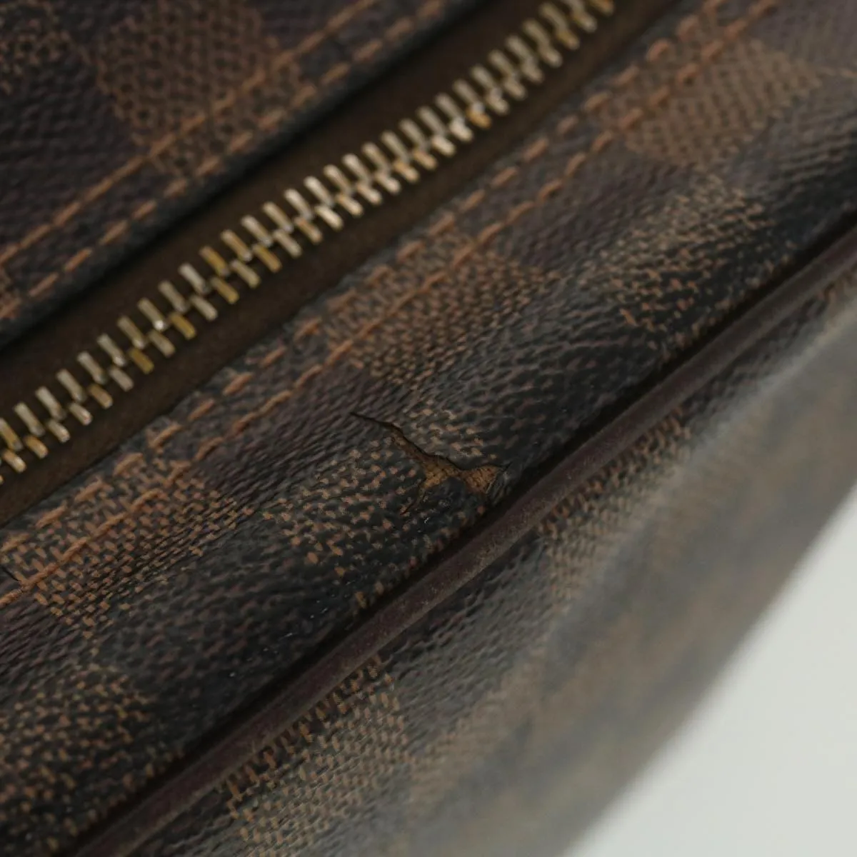 LOUIS VUITTON Damier Ebene Olaf PM Shoulder Bag N41442 LV bs4461