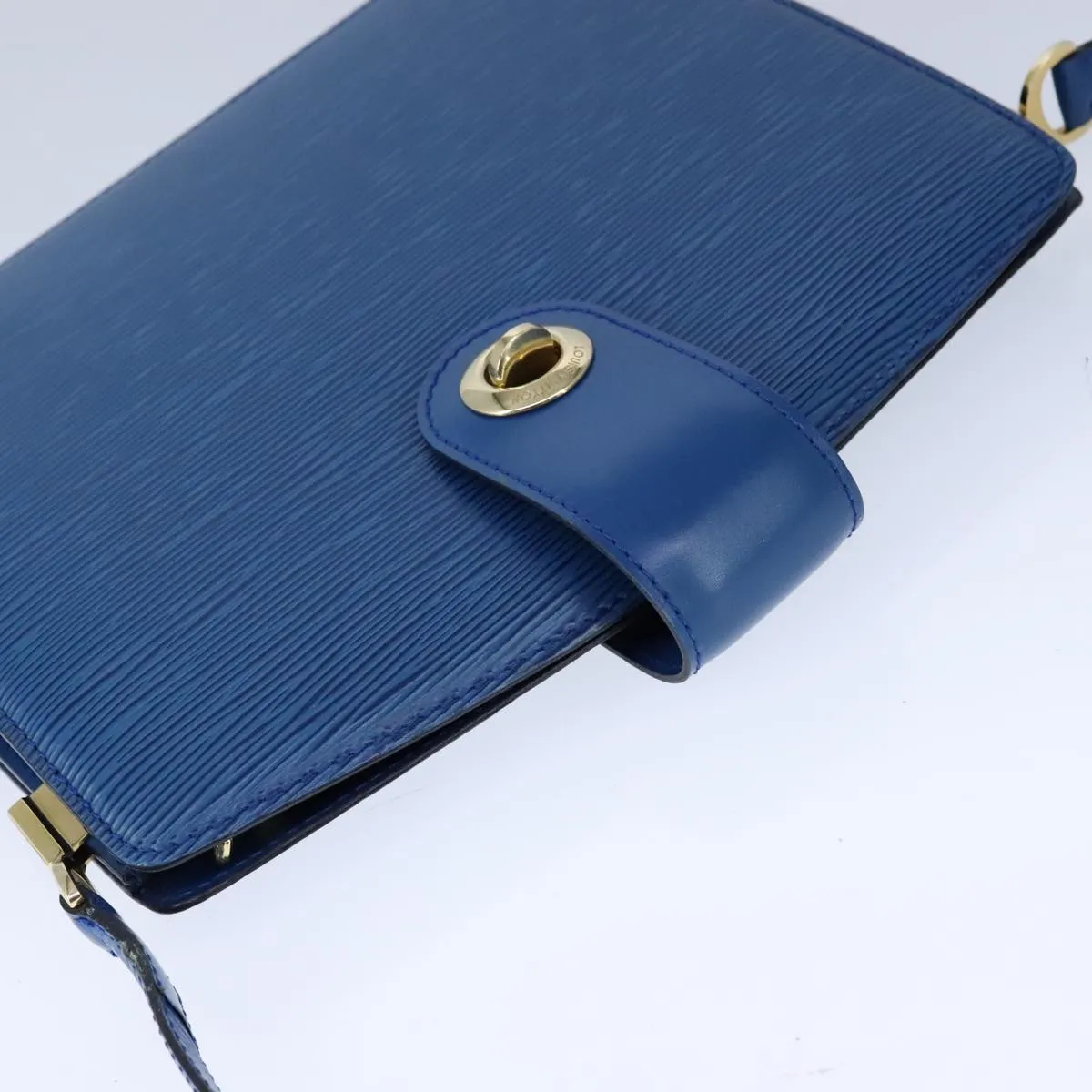LOUIS VUITTON Epi Capuchin Shoulder Bag Blue M52345 LV 106904