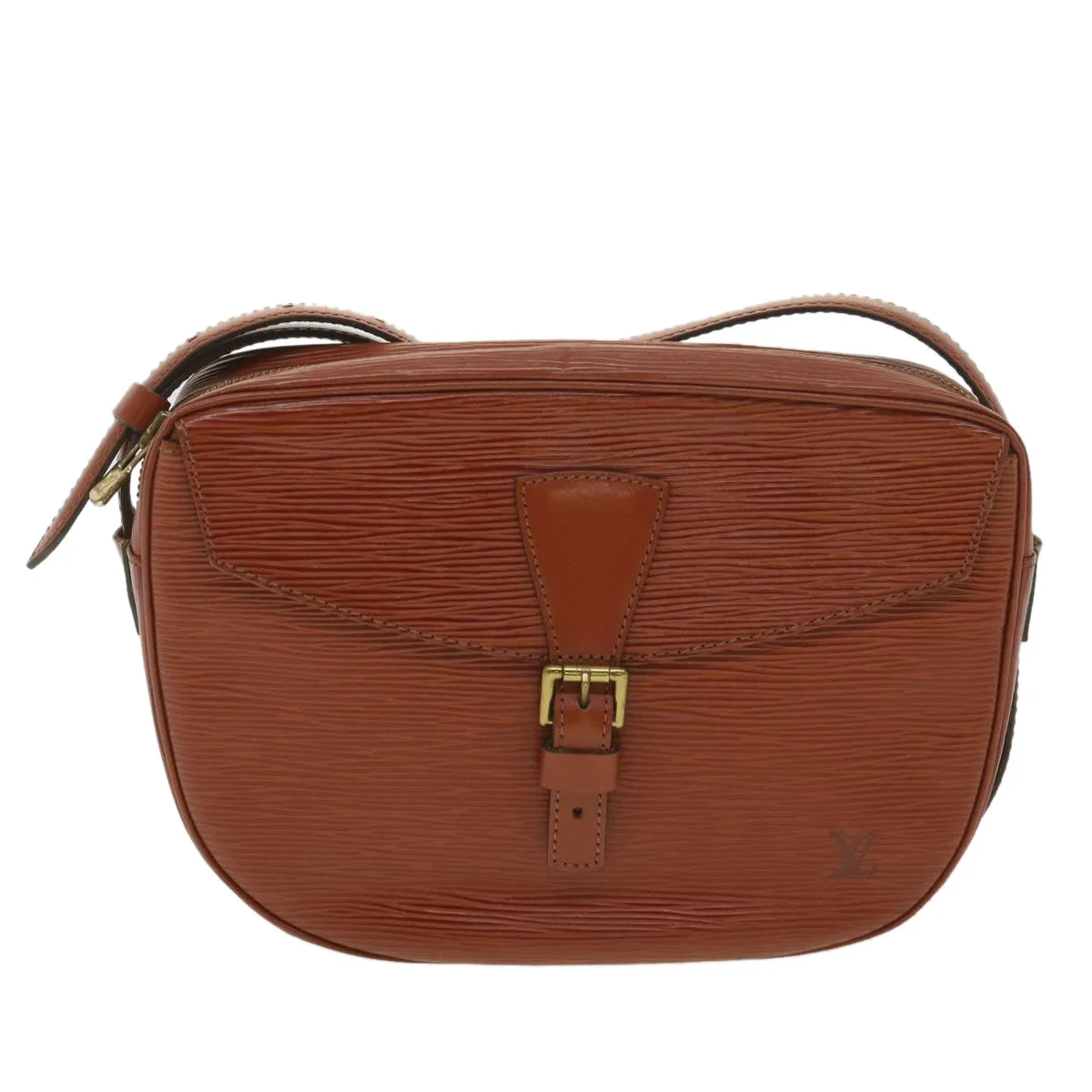 LOUIS VUITTON Epi June Feuille Shoulder Bag Brown Kenya M52153 LV 38759