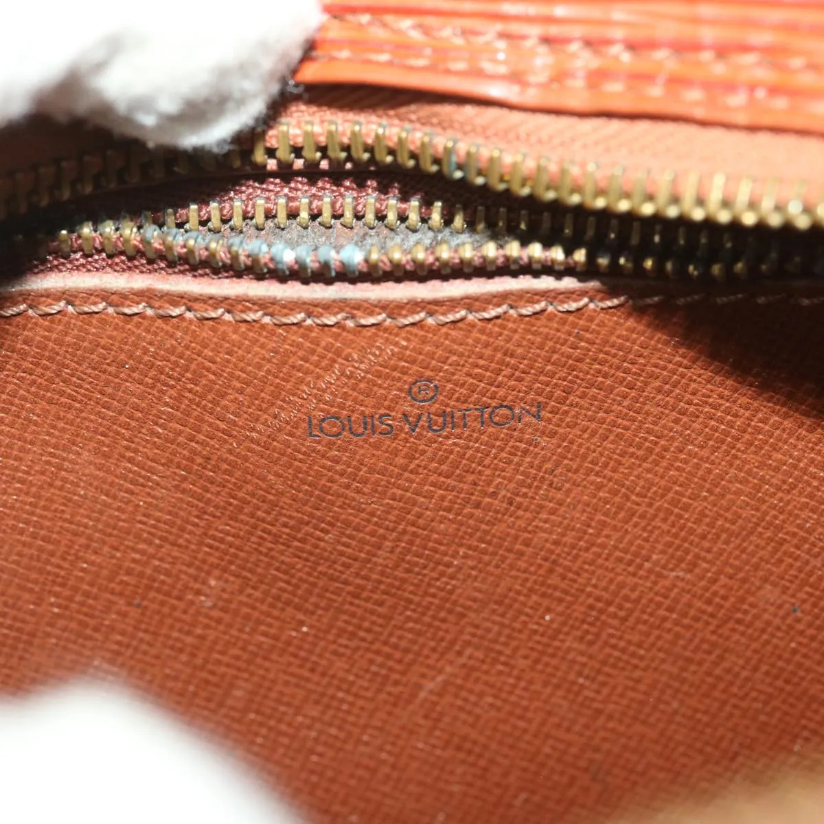 LOUIS VUITTON Epi June Feuille Shoulder Bag Brown Kenya M52153 LV 38759