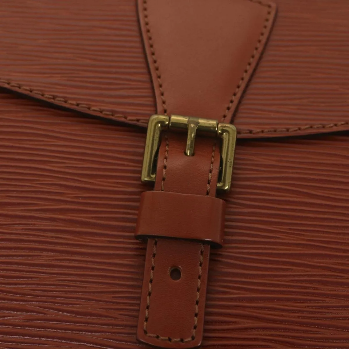 LOUIS VUITTON Epi June Feuille Shoulder Bag Brown Kenya M52153 LV 38759