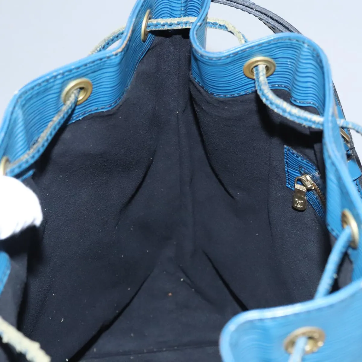 LOUIS VUITTON Epi Noe Shoulder Bag Toledo Blue M44005 LV 107471