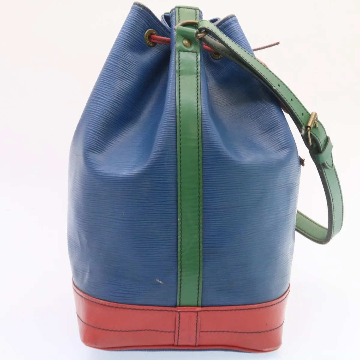 LOUIS VUITTON Epi Noe Tricolor Shoulder Bag Red Blue Green M44082 LV th1977