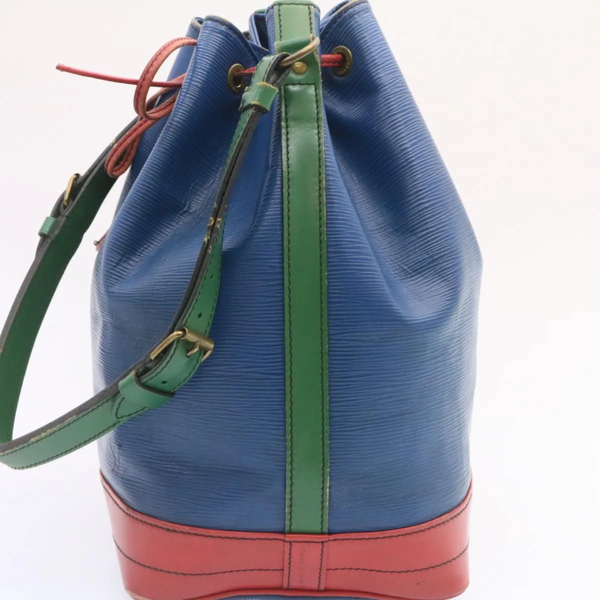 LOUIS VUITTON Epi Noe Tricolor Shoulder Bag Red Blue Green M44082 LV th1977