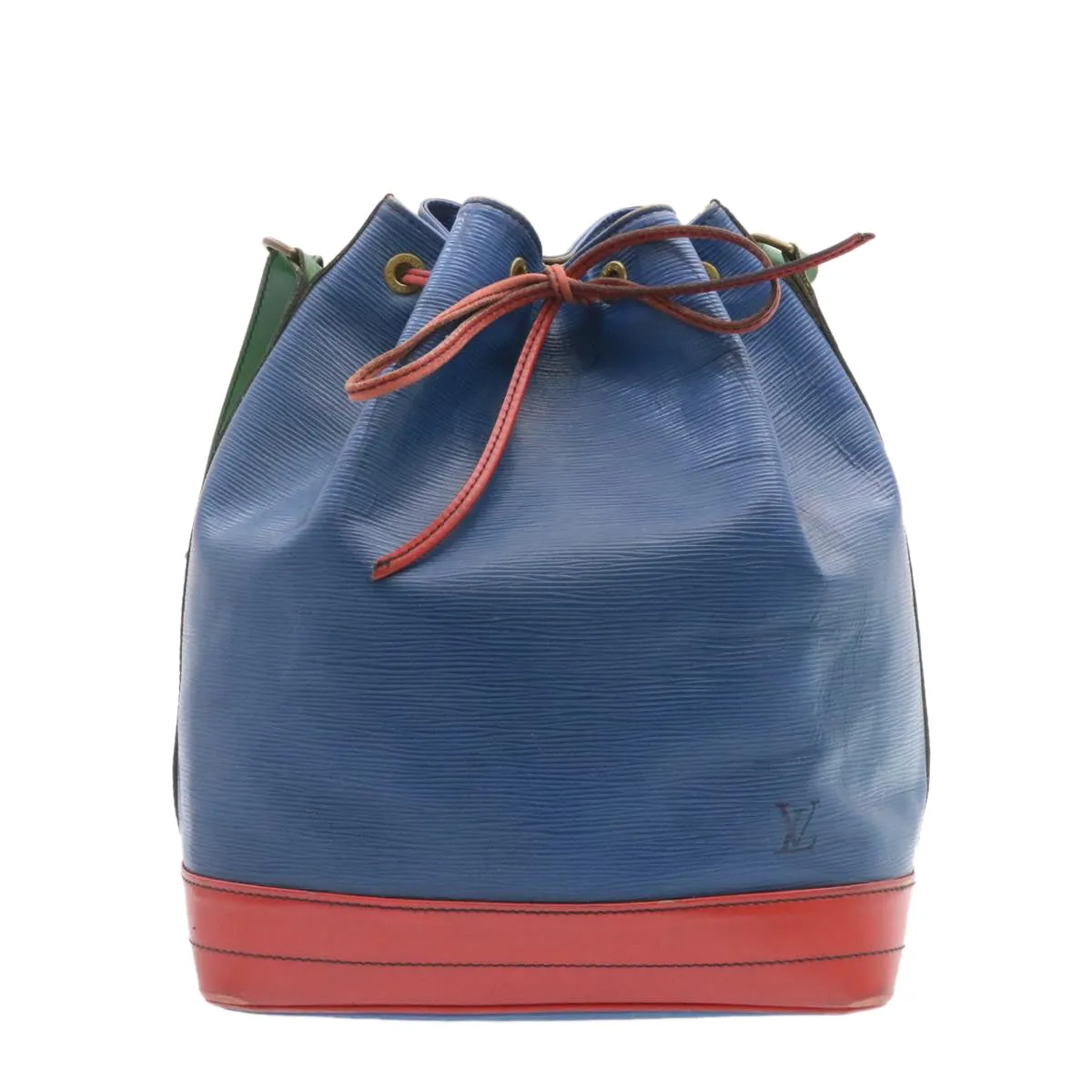 LOUIS VUITTON Epi Noe Tricolor Shoulder Bag Red Blue Green M44082 LV th1977