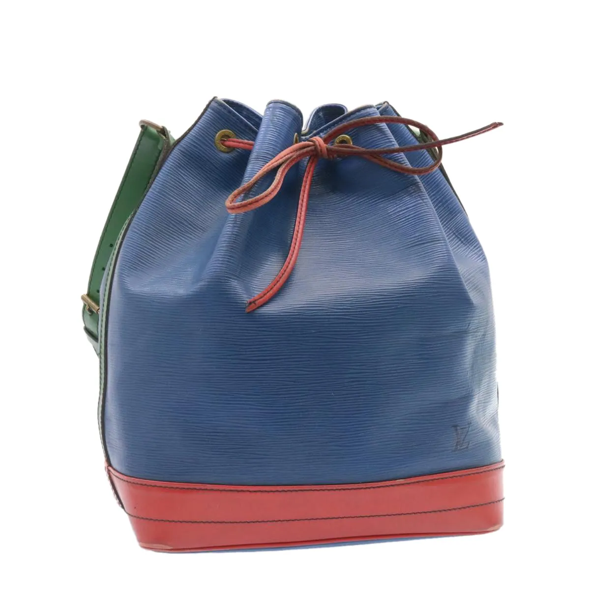LOUIS VUITTON Epi Noe Tricolor Shoulder Bag Red Blue Green M44082 LV th1977