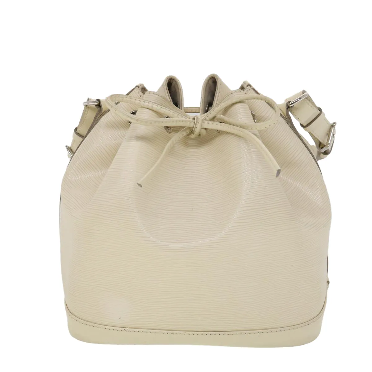 LOUIS VUITTON Epi Petit Noe Shoulder Bag White Yvoire M4084J LV 39066