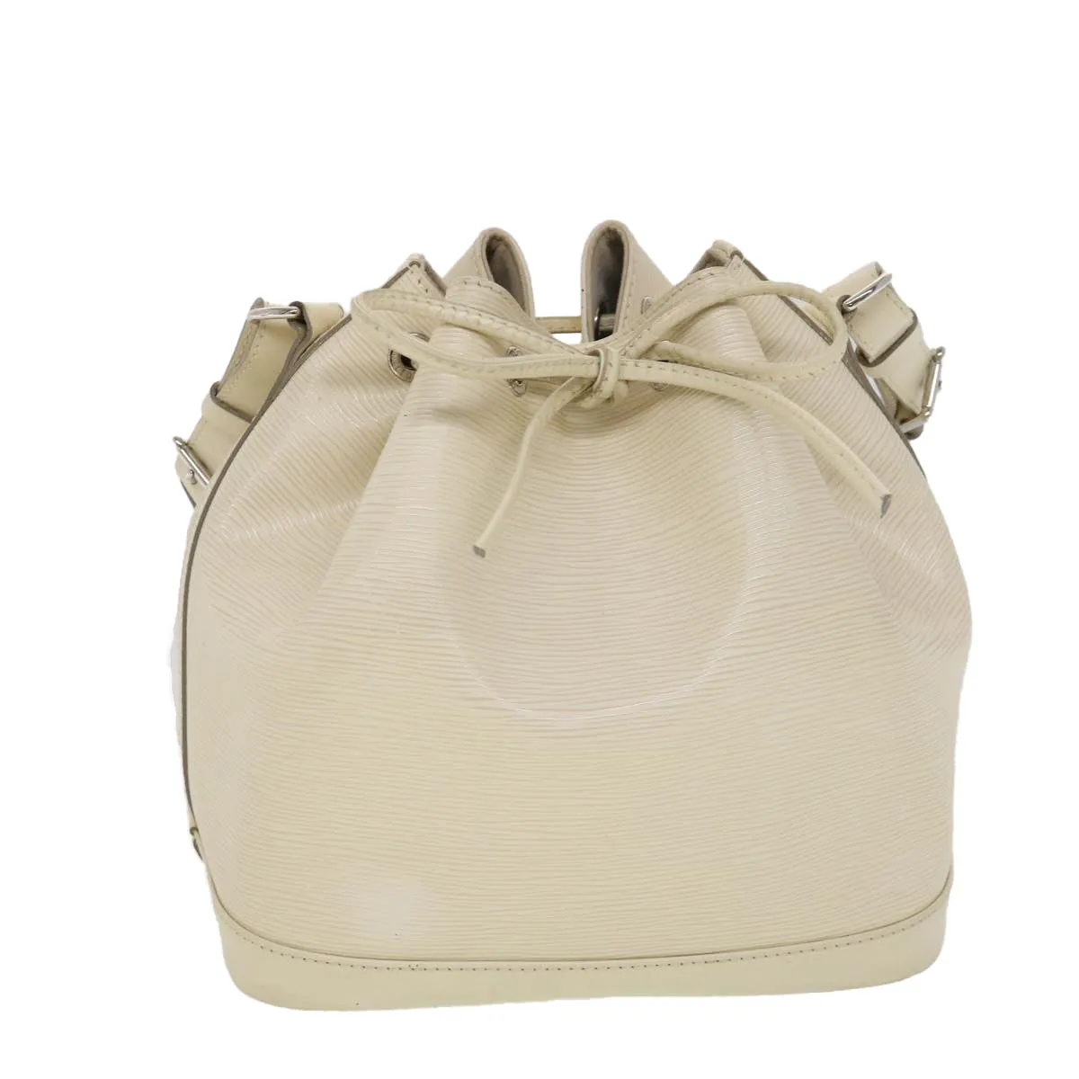 LOUIS VUITTON Epi Petit Noe Shoulder Bag White Yvoire M4084J LV 39066