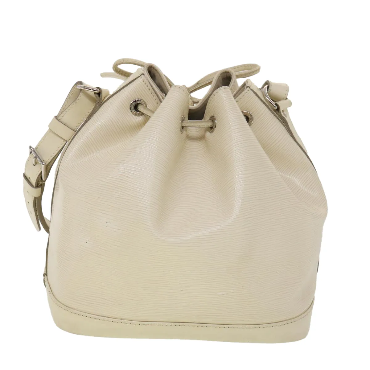 LOUIS VUITTON Epi Petit Noe Shoulder Bag White Yvoire M4084J LV 39066