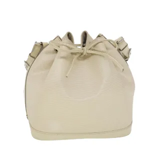 LOUIS VUITTON Epi Petit Noe Shoulder Bag White Yvoire M4084J LV 39066