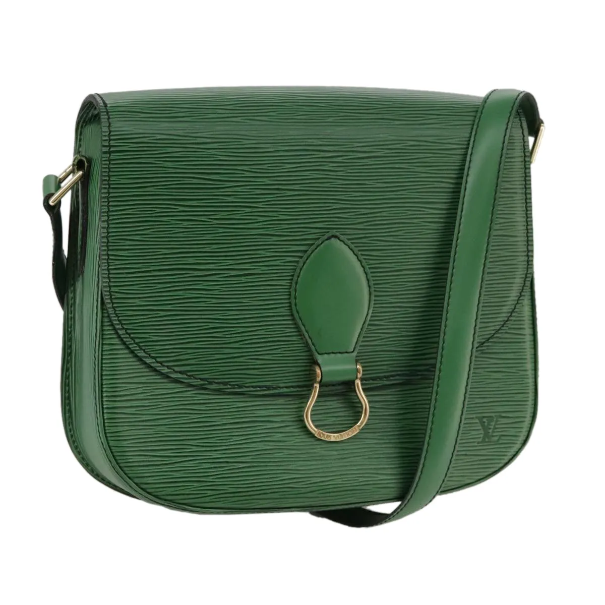 LOUIS VUITTON Epi Saint Cloud GM Shoulder Bag Green M52194 LV 104049