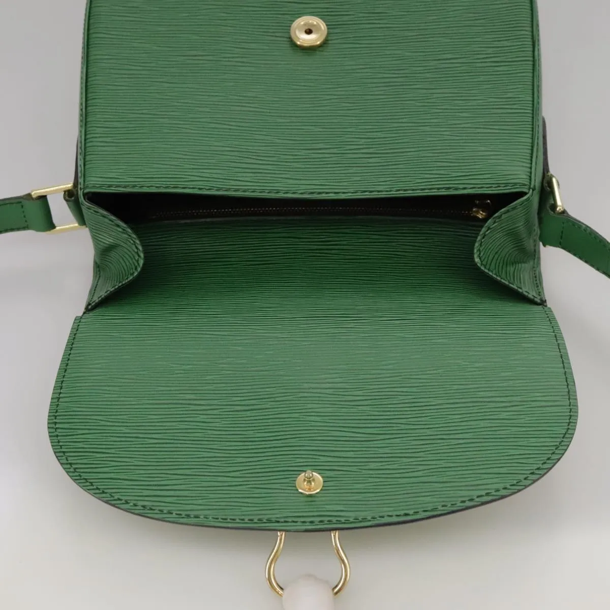 LOUIS VUITTON Epi Saint Cloud GM Shoulder Bag Green M52194 LV 104049